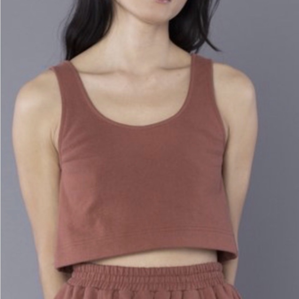 Ilana Kohn Terracotta Edie Crop Tank Top